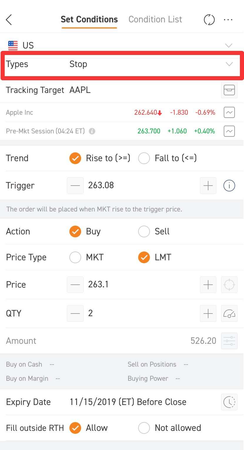 How to Set Stop Loss for a Trade? Order Types on Moomoo