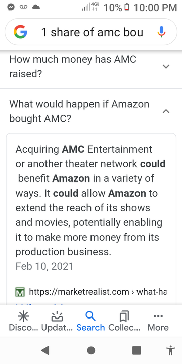 IS AMAZON BUYING AMC?