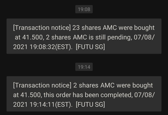 もっと前に買って、平均を下げましょう。いくぞ、AMC。