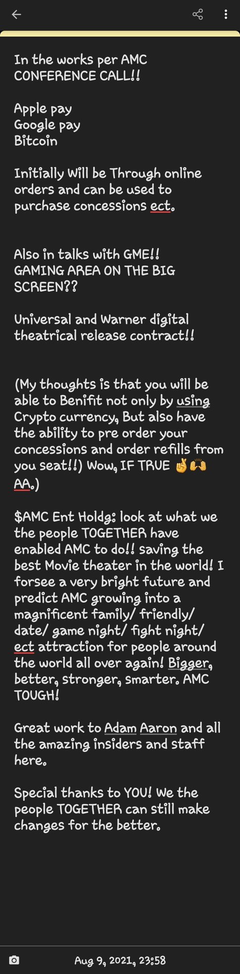 $AMC業績會本來就無法再好了