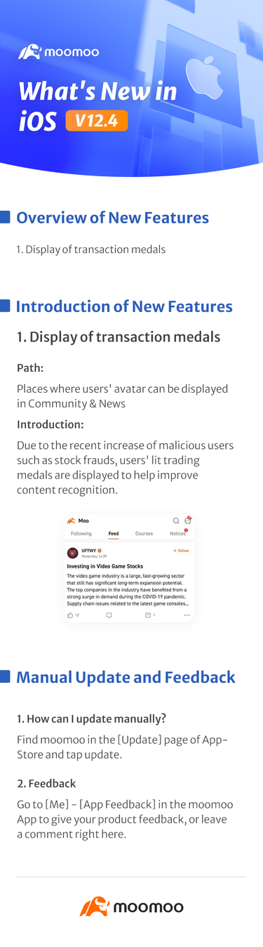 What's New: Display of Transaction Medals Optimized in iOS v12.4