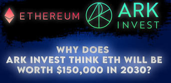 Why does ARK think ETH will be worth $150,000 in 2030?