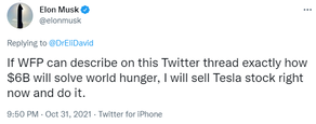 Best of Twitter | Elon Musk wants proof $6 billion can solve world hunger