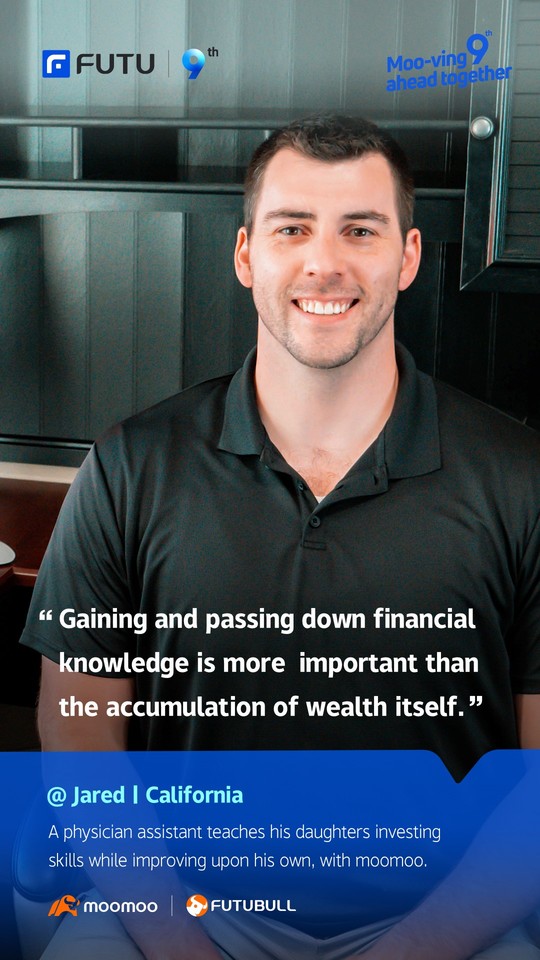 Jared: An American physician assistant who gains and passes down investing know-how via moomoo